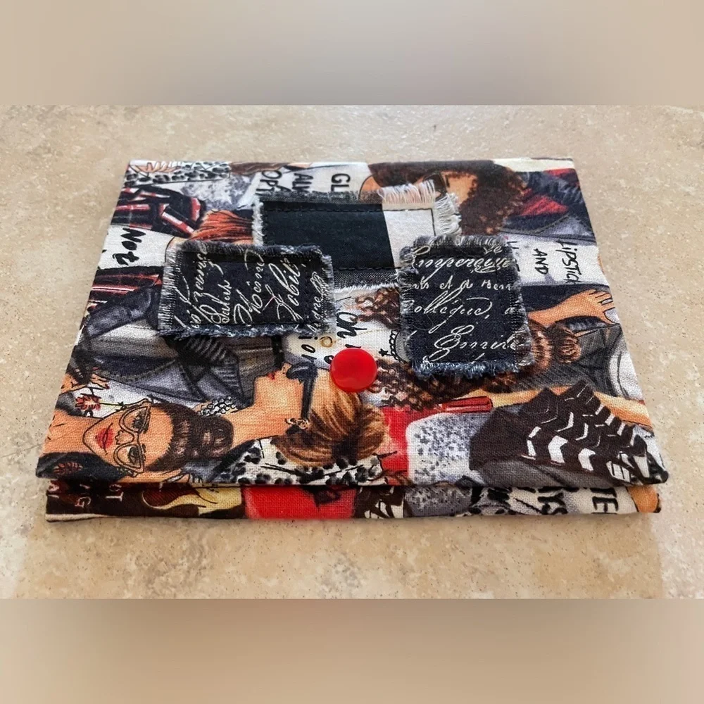 Handmade Washable Wallet – Stylish, Durable & Snap Closure - NWOT